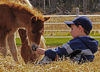 SHARING A WARM SPRINGTIME MOMENT