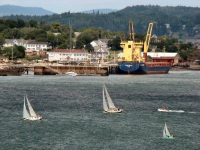 A BUSY HARBOR ON A SUMMER'S DAY