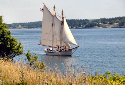 THE AMERICAN EAGLE stopped for visits in Lubec and Eastport during the Rockland windjammer’s 11-day cruise Downeast. Over 20 passengers were aboard and enjoyed visiting the two communities i