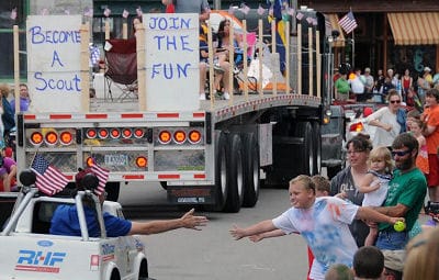 FIREWORKS AND FUN! The Eastport Fourth of July celebration provided lots of fun during the Grand Independence Day Parade and a glorious fireworks display. In the Torchlight Parade, Uncle Sam