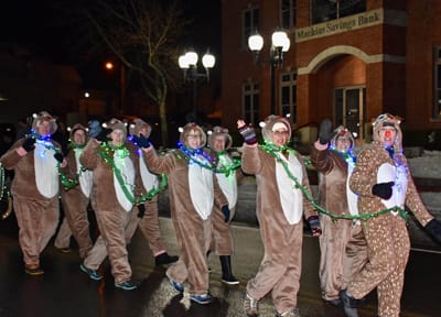 HO! HO! HO! THE CHRISTMAS SEASON started early in Machias this year. On Saturday, November 17, there were plenty of activities taking place throughout town to celebrate the start of the holi