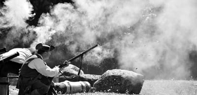 HISTORY CAME TO LIFE at this year’s Margaretta Days Festival. Members of the Machias Committee of Safety were on hand providing plenty of excitement as the group conducted a number of skirmi