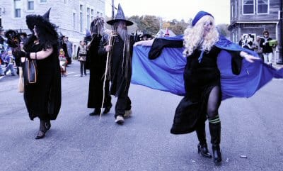 CASTING THEIR SPELLS are a few of the many witches who paraded through downtown Eastport on October 26 as part of the Witches of Eastport Festival. (Edward French photo) Subscribe to Quoddy 